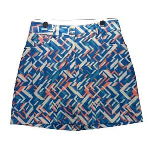 Slazenger Womens 0 Bright Blue Pink And White Pull-On Athletic Golf Skort